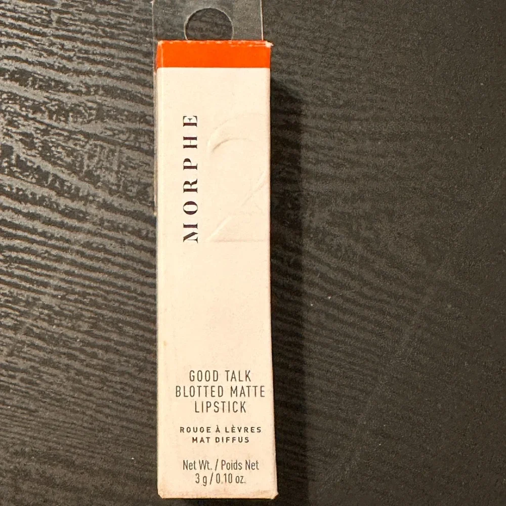 MORPHE 2 Good Talk Blotted Matte Lipstick RED SUNSET Full Size/New In Box